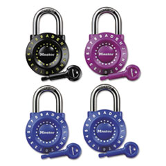 Set-Your-Own Combination Lock, Steel, 1 7/8&quot; Wide, Assorted
