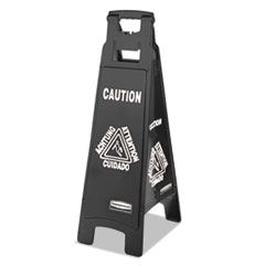 Executive 4-Sided Multi-Lingual Caution Sign,