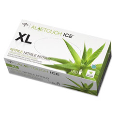 Aloetouch Ice Nitrile Exam Gloves, X-Large, Green,