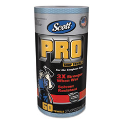 Pro Shop Towels, Heavy Duty, 1-Ply, Blue, 10 2/5&quot; X 11&quot;, 12