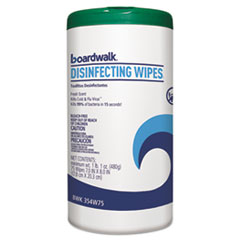 Disinfecting Wipes, 8 X 7,
Fresh Scent, 75/canister, 6
Canisters/carton
