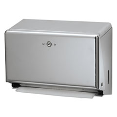 Mini C-Fold/multifold Towel Dispenser, 11.13 X 3.88 X