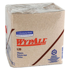 L20 Towels, 1/4 Fold, 2-Ply, 12 1/2 X 12, Brown, 68/pack,