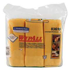 Microfiber Cloths, Reusable, 15 3/4 X 15 3/4, Yellow,