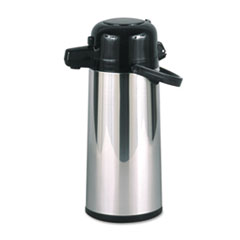 Commercial Grade 2.2l Airpot,
W/push-Button Pump, Stainless
Steel/black