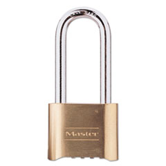Resettable Combination Padlock, Brass, 2&quot; Wide, Brass
