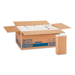 Pacific Blue Basic M-Fold Paper Towels, 9 1/5 X 9 2/5,