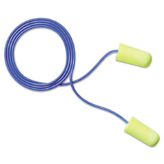 E A Rsoft Yellow Neon Soft Foam Earplugs, Corded, Regular