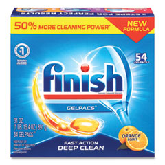 Dish Detergent Gelpacs, Orange
Scent, 54/box, 4 Boxes/carton