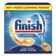 Dish Detergent Gelpacs, Orange
Scent, 32/box