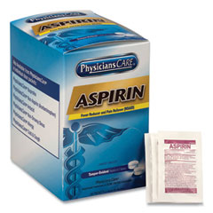 Aspirin Medication, Two-Pack, 50 Packs/box