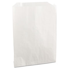 Grease-Resistant Single-Serve Bags, 6&quot; X 7.25&quot;, White,