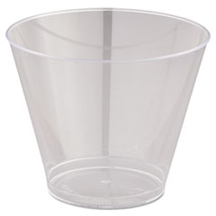 Comet Smooth Wall Tumblers, 9 Oz, Clear, Squat, 25/pack, 20