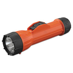 Worksafe Waterproof
Flashlight, 2 D Batteries,
Orange/black