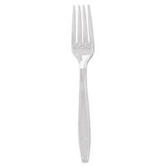 Guildware Heavyweight Plastic
Cutlery, Forks, Clear,
1000/carton