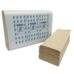 Multi-Fold Paper Towels, 1-Ply, Kraft, 334 Towels/pack,