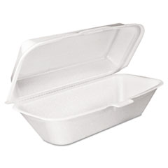 Foam Hinged Lid Container, Hoagie Container With