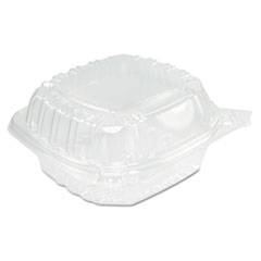 Clearseal Hinged-Lid Plastic
Containers, Sandwich
Container,13.8 Oz, 5.4 X 5.3 X
2.6, Clear, 500/carton