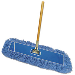 Dry Mopping Kit, 36 X 5 Blue
Blended Synthetic Head, 60&quot;
Natural Wood/metal Handle