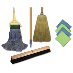 Cleaning Kit, Medium Blue
Cotton/rayon/synthetic Head,
60&quot; Natural/yellow Wood/metal
Handle