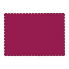 Solid Color Scalloped Edge Placemats, 9.5 X 13.5,