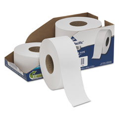 White Jumbo Bathroom Tissue, Septic Safe, 2-Ply, 3 1/2 X