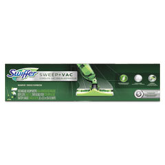 Sweep + Vac Starter Kit With 8
Dry Cloths, 10&quot; Cleaning Path,
Green/silver, 2 Kits/carton
