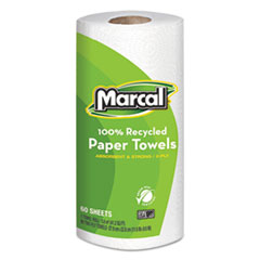 100% Premium Recycled Kitchen Roll Towels, 2-Ply, 9 X 11, 60