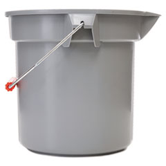 14 Quart Round Utility Bucket,
12&quot; Diameter X 11 1/4&quot;h, Gray
Plastic