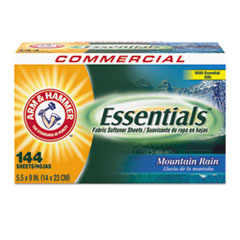 Essentials Dryer Sheets, Mountain Rain, 144 Sheets/box,