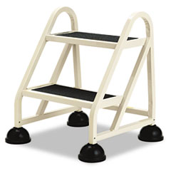 Stop-Step Ladder, 23&quot; Working
Height, 300 Lbs Capacity, 2
Step, Beige