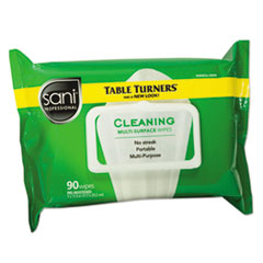 Multi-Surface Cleaning Wipes, 11 1/2 X 7, White, 90