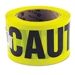 Caution Safety Tape, Non-Adhesive, 3&quot; X 1,000 Ft,