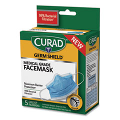 Germ Shield Medical Grade
Maximum Barrier Face Mask,
Pleated, 10/box