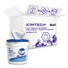 Wettask System Prep Wipers For
Bleach/disinfectants/sanitizer
s Hygienic Enclosed System,
Bucket Included, 140/roll,6
Rolls/ct