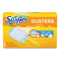 Dusters Starter Kit, Dust Lock
Fiber, 6&quot; Handle, Blue/yellow,
6/carton